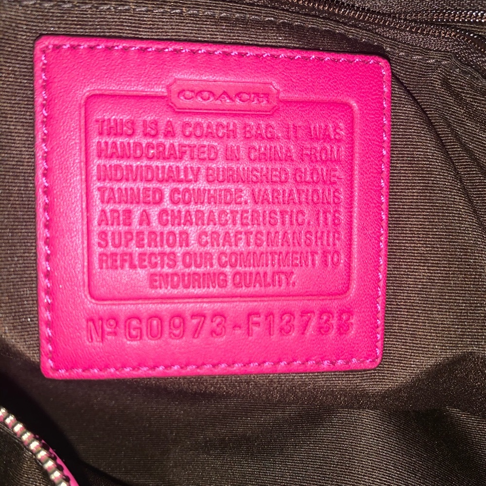 Pink Vintage COACH Handbag - Picture 6 of 6